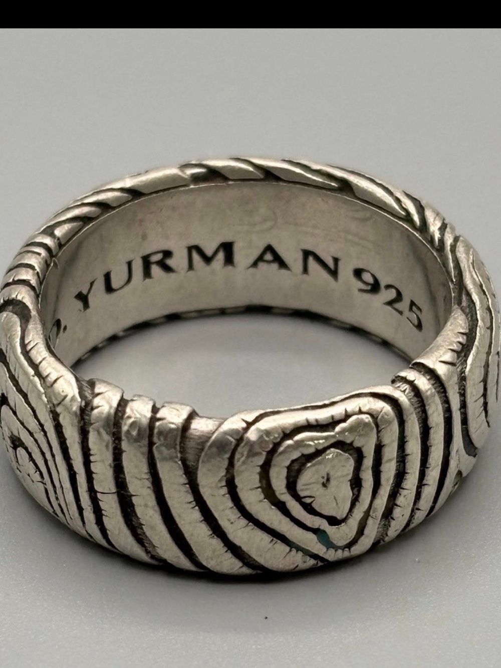 David Yurman Men’s Sterling Silver Ring Size 11